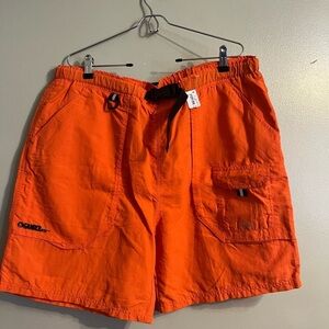 Gander Men’s Orange Swim Trunks UPF 30 Sun Protection Size XL NWT